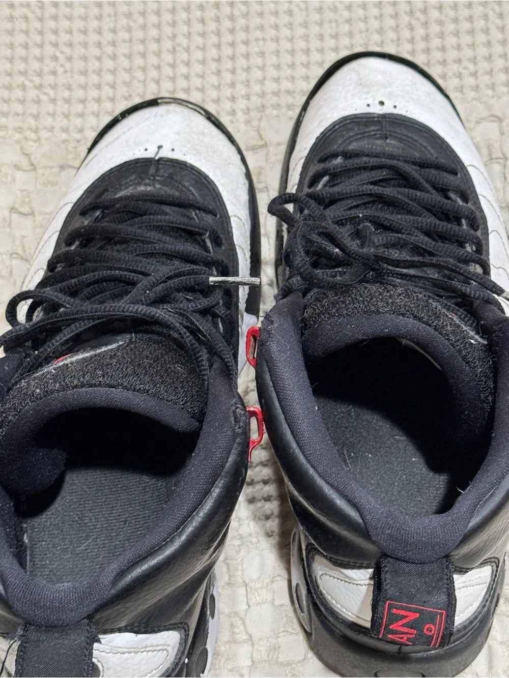 JORDAN Jumpman Pro Black, White & Red High-Top Sneakers